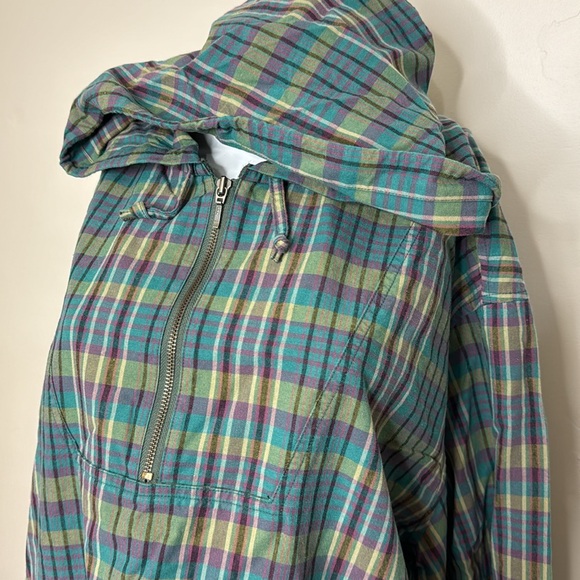 Eddie Bauer Plaid Hooded Pullover Jacket XL - Picture 3 of 8